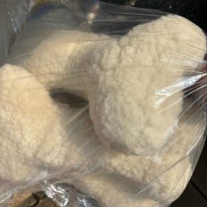 6 pieces XL White Fleece Bone 15" Fetch & Cuddle Companion Dog Toy Squeaker